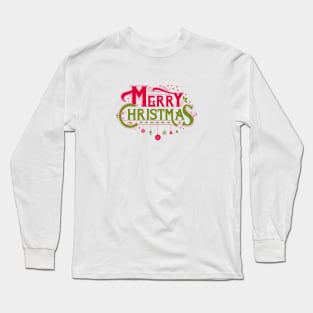 MERRY CHRISTMAS DESIGN - POSTCARD Long Sleeve T-Shirt